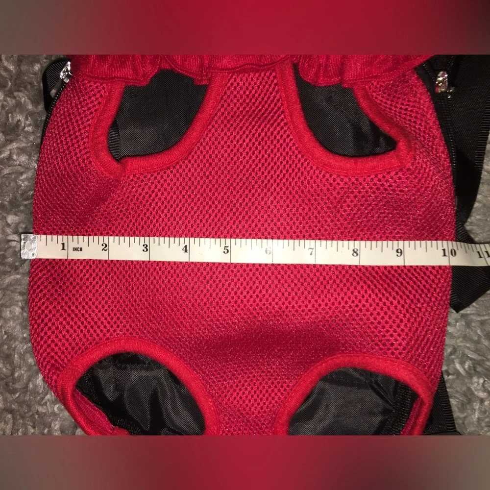 NWOT Pet Shoulder Front/Backpack Dog Carrier (Red)